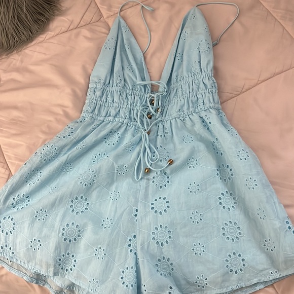 Baby Blue Romper - Picture 3 of 3